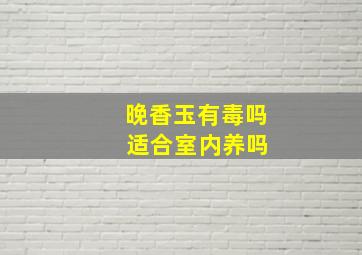 晚香玉有毒吗 适合室内养吗